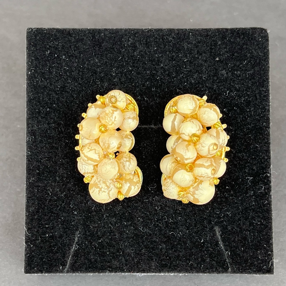Vintage “Forbidden Fruit” Clip Earrings